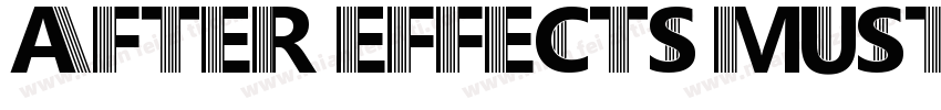 After Effects must h字体转换
